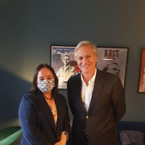 24/11 Muchas gracias a José Antonio Kast por el recibimiento y la oportunidad de trabajar en conjunto por La Araucanía y Chile 🇨🇱 ¡Atrévete con José Antonio Kast presidente!