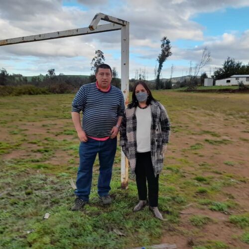 14/09 MÁS SEGURIDAD PARA NUESTROS DEPORTISTAS DE TRAIGUÉN. Visitamos a Don Aurelio Schneider, presidente del Club Deportivo Real Malalhue, a quien apoyamos en la postulación de un proyecto de Seguridad Ciudadada del FNDR del Gobierno Regional. La iniciativa resultó beneficiada, por lo que el Club podrá realizar el cierre perimetral de su cancha deportiva en el sector de Malalhue de Traiguén.