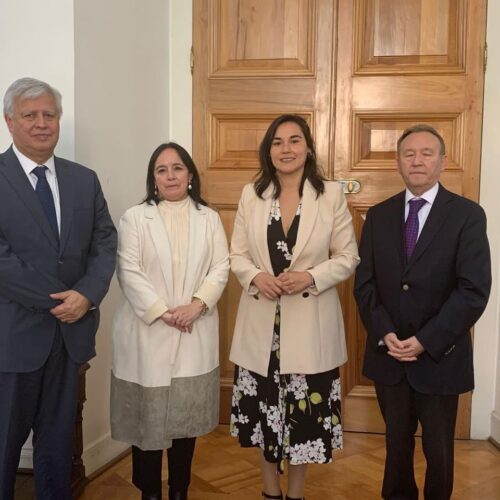 29/08 - Senadores Carmen Gloria Aravena y José García Ruminot se reunieron con Ministra Siches y le entregaron carta con 20 propuestas para enfrentar el conflicto en la Macrozona Sur y el país • Ambos parlamentarios, junto a otros legisladores de la región de La Araucanía y Bio Bío, sostuvieron un almuerzo con la autoridad de gobierno, donde trataron la reciente detención del cabecilla de la CAM, Héctor Llaitul. En esa línea, los senadores acordaron con el gobierno iniciar una mesa de trabajo para buscar soluciones de mediano y largo plazo que permitan resolver la crisis de seguridad que afecta a esa zona del país.